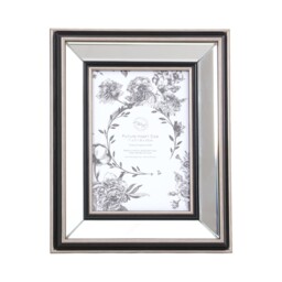 Mode Mirrored Photo Frame Silver 6 x 4in