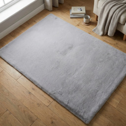 Lux Glacier Rabbit Faux Rug 100cm - thumbnail 4