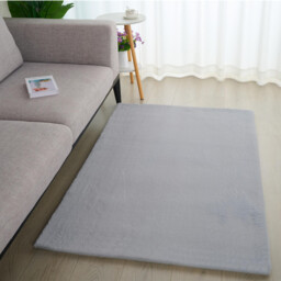 Lux Glacier Rabbit Faux Rug 100cm - thumbnail 3