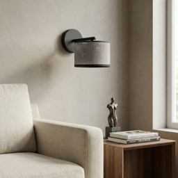 Emibig Eco Grey and Black E27 LED Wall Lamp - thumbnail 4