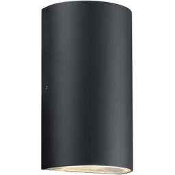 Nordlux Rold Black Round Wall Light - thumbnail 1