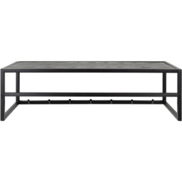 Florence Seaford Single Shelf Black and Oak Coat Rack - thumbnail 3