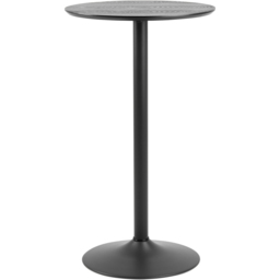Florence Ibiza 4 Seater Tall Round Bar Table Black Ash and Matt Black - thumbnail 2