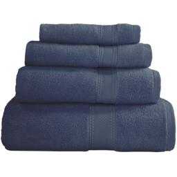 Divante Deluxe Supersoft Dark Blue Cotton Bath Sheet