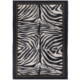 Paoletti Leopardis Multicolour Zebra Printed Indoor and Outdoor Rug 170 x 170cm - thumbnail 1