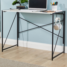 Home Source Brampton White Folding Computer Desk