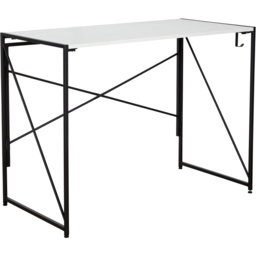 Home Source Brampton White Folding Computer Desk - thumbnail 2