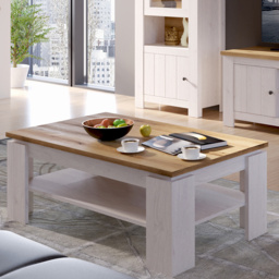 Florence Celesto White and Oak Coffee Table