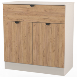 Crowndale Bora 2 Door Single Drawer Gold Craft Oak and Kashmir Sideboard Ready Assembled - thumbnail 4