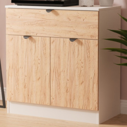 Crowndale Bora 2 Door Single Drawer Gold Craft Oak and Kashmir Sideboard Ready Assembled
