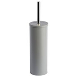 Bathstore Silver Powder Coated Toilet Brush Holder
