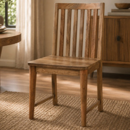 Artisan Furniture Ariella Beige Solid Wood Dining Chair