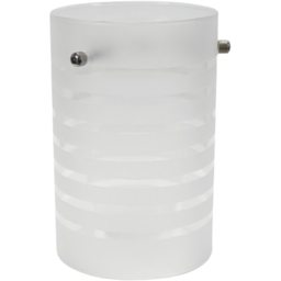 ValueLights Elsie Small Striped Frosted Glass Shade