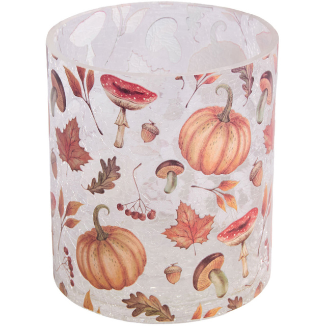 Autumn Garden Crackle Hurricane - image 1