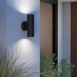 EGLO TOMELLOSO Modern Black Outdoor Wall Light - thumbnail 2
