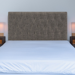 Bedmaster Lona King Size Slate Linen Buttoned Headboard
