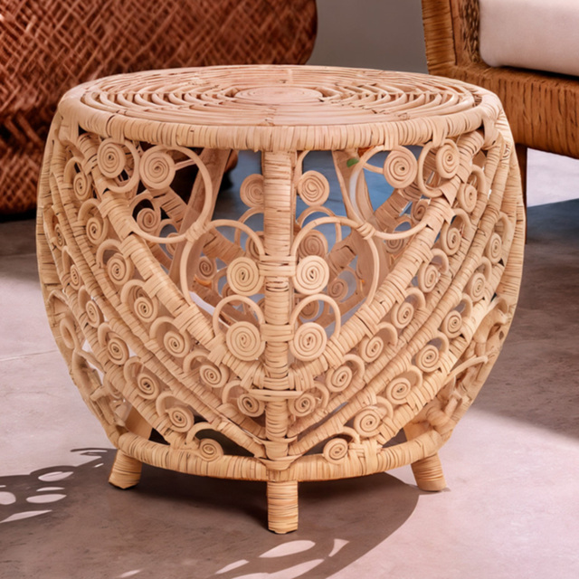 Premier Housewares Mataram Large Natural Rattan Table - image 1