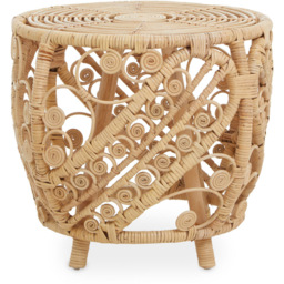 Premier Housewares Mataram Large Natural Rattan Table - thumbnail 4