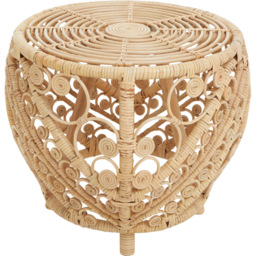 Premier Housewares Mataram Large Natural Rattan Table - thumbnail 3