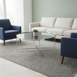 Premier Housewares Allure Silver Mirrored Top Coffee Table - thumbnail 3