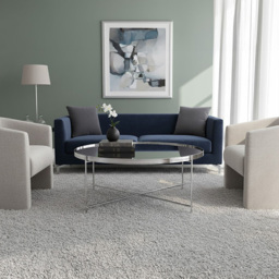 Premier Housewares Allure Silver Mirrored Top Coffee Table - thumbnail 4