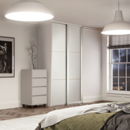 Spacepro Shaker 3 Panel White Sliding Door 2260 x 762mm - thumbnail 2