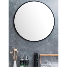 Bathstore Black Frame Round Bathroom Mirror Black - thumbnail 2