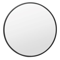 Bathstore Black Frame Round Bathroom Mirror Black
