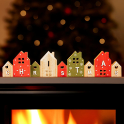 Marco Paul Wooden Houses with Word Christmas Decoration - thumbnail 2