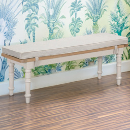 Avesbury Upholstered Bench Stone