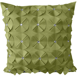 Intimates Vogue Lime Diamante Filled Cushion 43 x 43cm 2 Pack