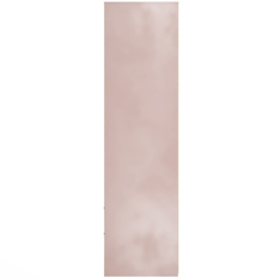 Crowndale Fluted 2 Door 2 Drawer Kobe Pink Tall Wardrobe Ready Assembled - thumbnail 3