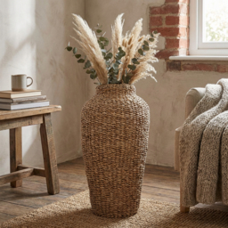 Natural Seagrass Flower Vase - thumbnail 4