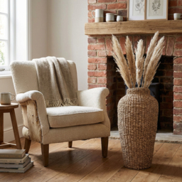 Natural Seagrass Flower Vase - thumbnail 3