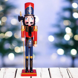 St Helens Multicolour Wooden Soldier Nutcracker 60cm - thumbnail 2
