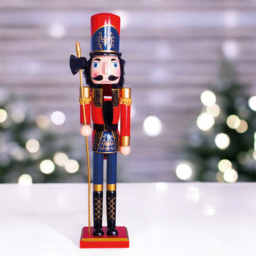 St Helens Multicolour Wooden Soldier Nutcracker 60cm - thumbnail 3