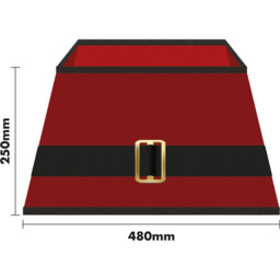 St Helens Red Santa Belt Christmas Tree Skirt - thumbnail 4