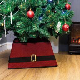 St Helens Red Santa Belt Christmas Tree Skirt - thumbnail 3