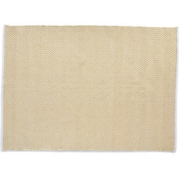 Hug Rug Gold Woven Herringbone Rug 160 x 230cm - thumbnail 1
