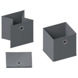 Vida Designs Durham Grey Cube Basket - thumbnail 3