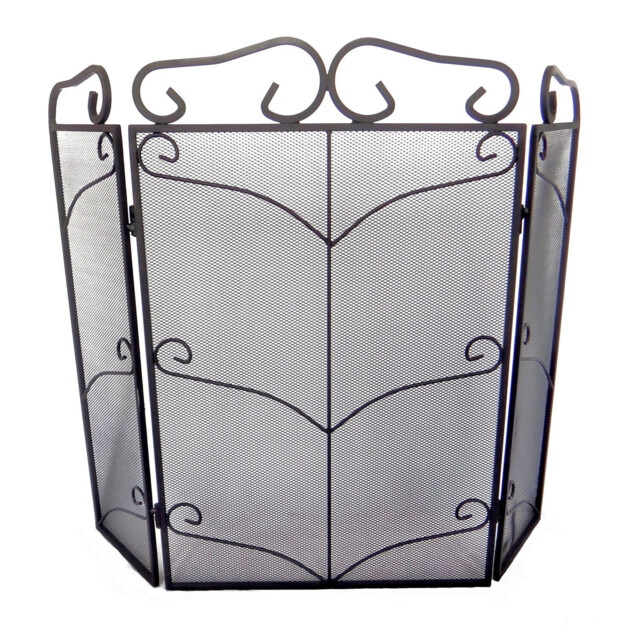 3 Panel Fiona Firescreen - Black - image 1