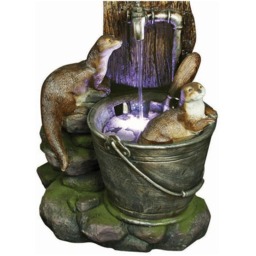 Bermuda Otters at Play Water Feature - thumbnail 3