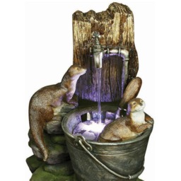 Bermuda Otters at Play Water Feature - thumbnail 2