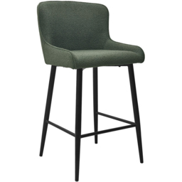 Bentley Designs Rubens Green Boucle Fabric Upholstered Barstool Set of 2 - thumbnail 2