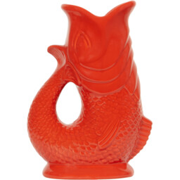 Orange Ceramic Koi Fish Jug 26cm - thumbnail 4