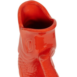Orange Ceramic Koi Fish Jug 26cm - thumbnail 3