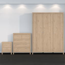 Madrid 3 Piece Jackson Hickory Oak Furniture Set - thumbnail 1