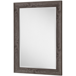 Yearn Light Grey Scooped Bevelled Framed Wall Mirror 101.5 x 73.5cm