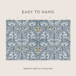 William Morris African Marigold Blue Mural - thumbnail 3