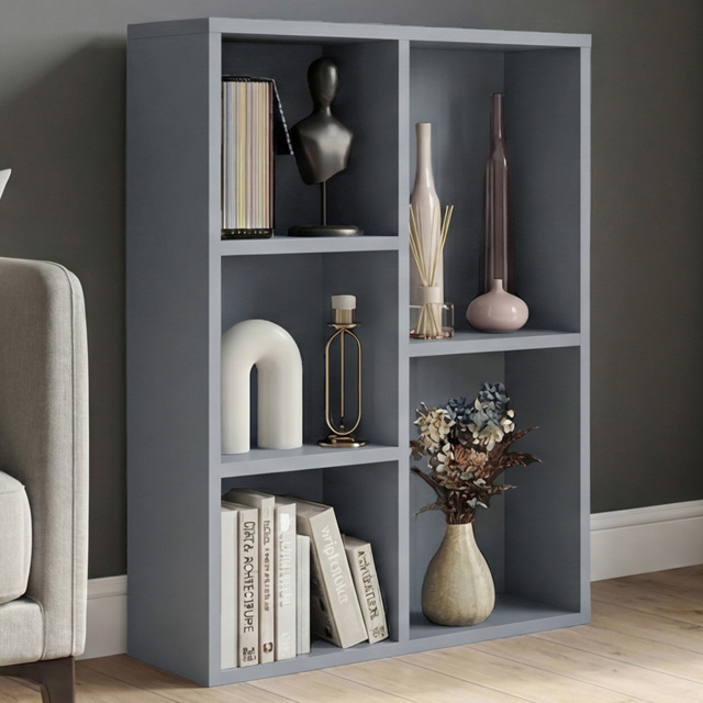 Vida Designs Grey 5 Shelf Cube Storage Unit - image 1